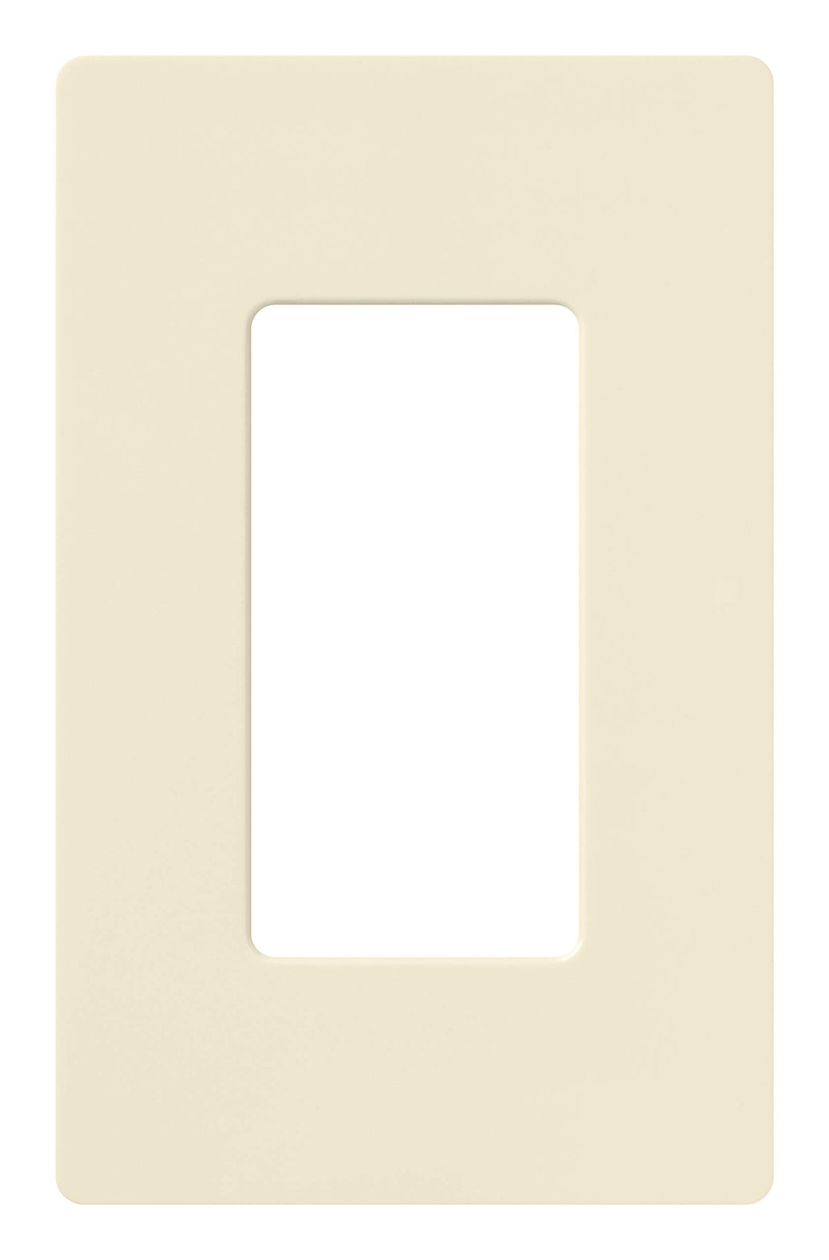 Lutron Claro 1 Gang Decorator/Rocker Wallplate, Gloss | CW-1-AL | Almond