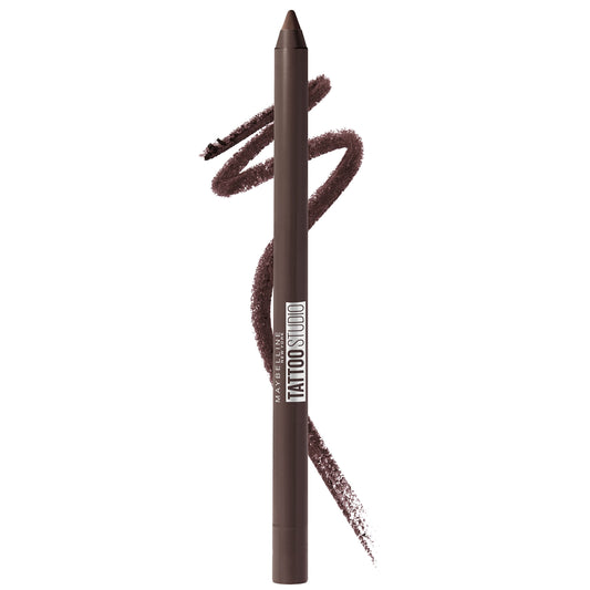 Maybelline New York Tattoo studio Waterproof, Long Wearing, Eyeliner Pencil Makeup, Bold Brown, 0.04 Oz