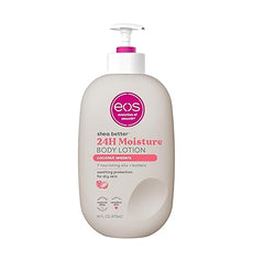 eos Shea Better Body Lotion - 24-Hour Moisture Skin Care, Lightweight & Non-Greasy, Made with Natural Shea, Vegan, 16 fl oz