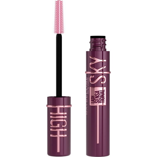 Maybelline New York Lash Sensational Sky High Mascara, Washable Lengthening Eyelash Mascara, Burgundy Haze, 7.2 mL