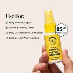 BEEKEEPER'S NATURALS Propolis Throat Spray - 85mg Bee Propolis Extract - Natural Immune Support, Sore Throat Relief & Antioxodant Support - Antioxidants, Keto, Paleo, Gluten-Free (1.06 oz)