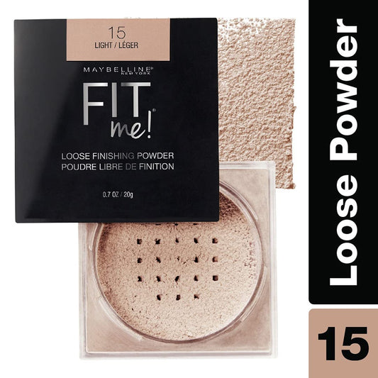 Maybelline New York Fit Me Loose Finishing Powder, Light, 0.7 Oz