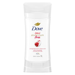 Dove Aluminum Free Déodorant for Women Pomegranate & Lemon Verbena Scent for Soft, Comfortable Underarms, 74g