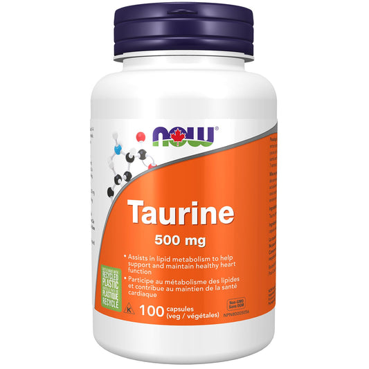 NOW - Taurine 500mg 100 Capsules