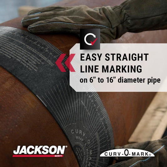 Jackson Safety Pipe Measuring Tool - Wrap-A-Round Tape Pipe Fitting Tool (Multiple Sizes and Heat Ratings)