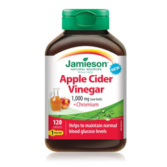 Jamieson Apple Cider Vinegar 1,000 mg Plus Chromium - Gluten-Free