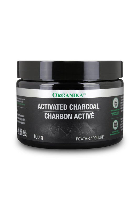 Organika Activated Charcoal Powder- Food Grade, Detox Support, Teeth Whitening, Face Wash- 100g