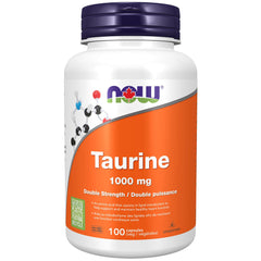 NOW Supplements Taurine 1000mg Capsules, 100 Count