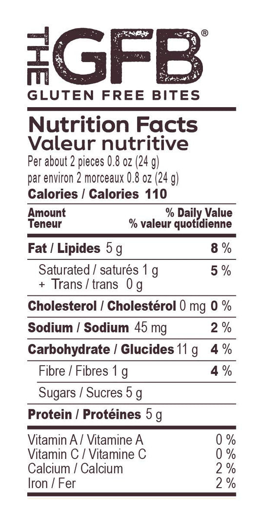 The Gluten Free Bar The GFB Protein Bites, Gluten Free, Non GMO, Peanut Butter, 113 Grams