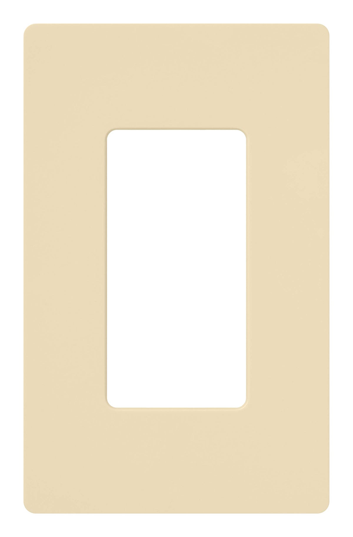 Lutron Claro 1 Gang Decorator/Rocker Wallplate, Gloss | CW-1-IV | Ivory