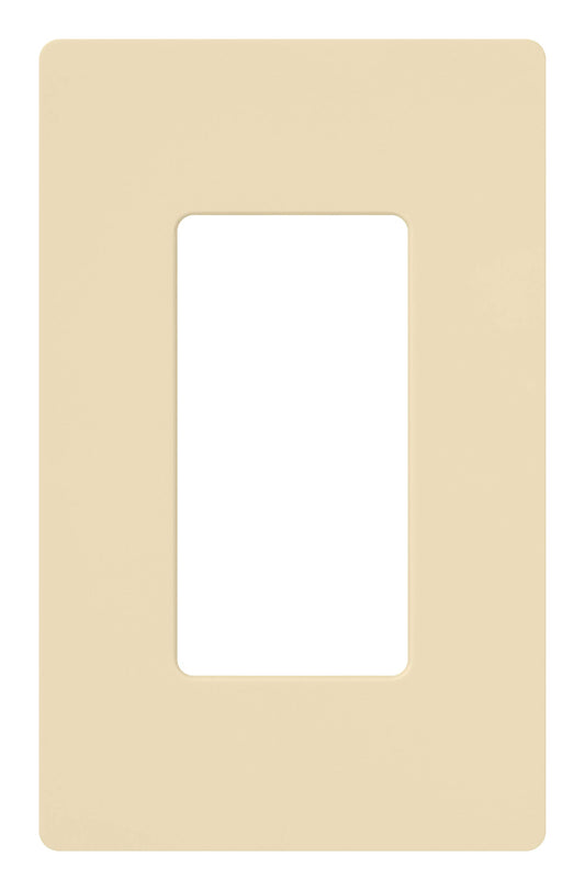 Lutron Claro 1 Gang Decorator/Rocker Wallplate, Gloss | CW-1-IV | Ivory