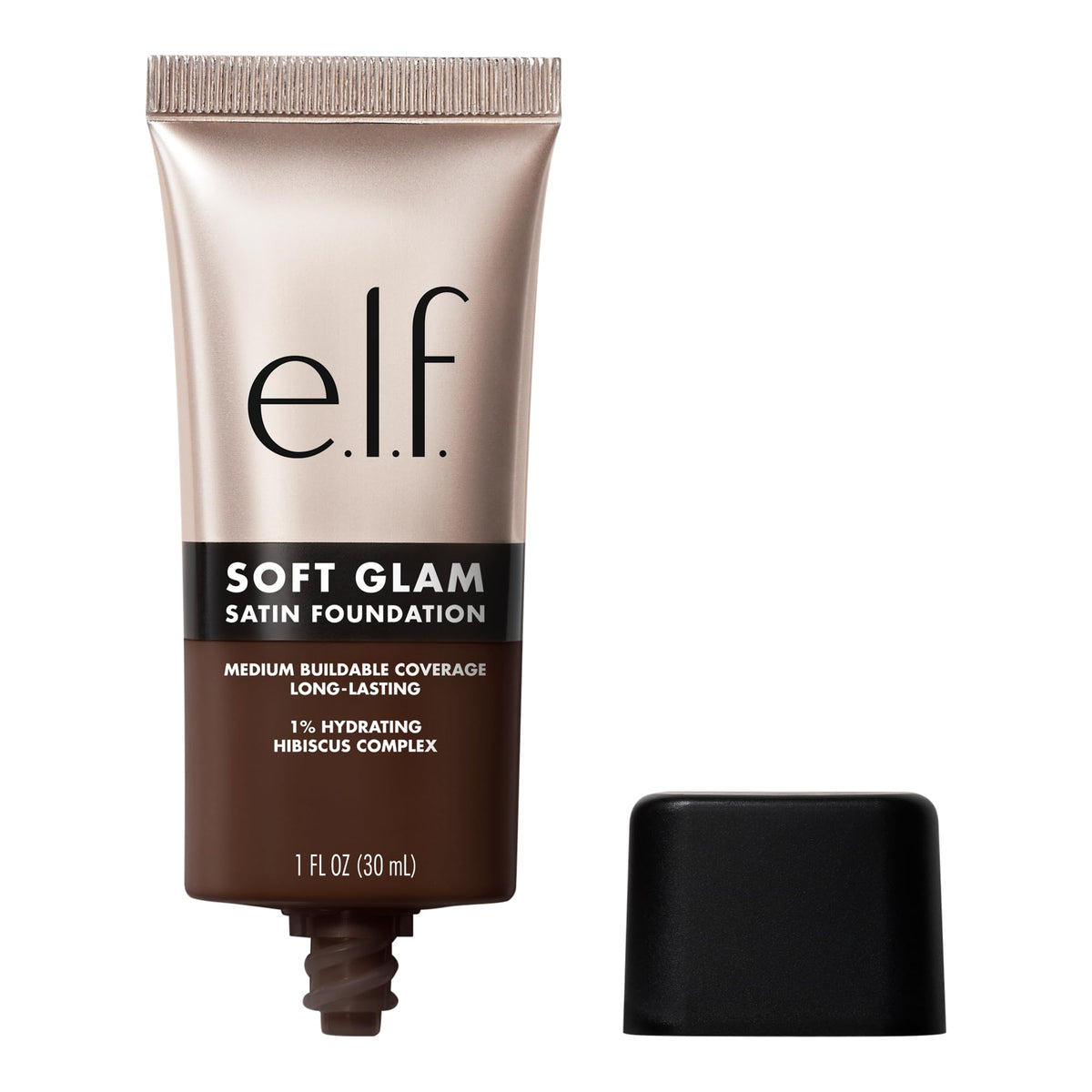 e.l.f. Soft Glam Foundation, Medium Coverage, Long-Lasting & Buildable Foundation For A Smooth, Satin Finish, Vegan & Cruelty-Free, 65 Rich Neutral