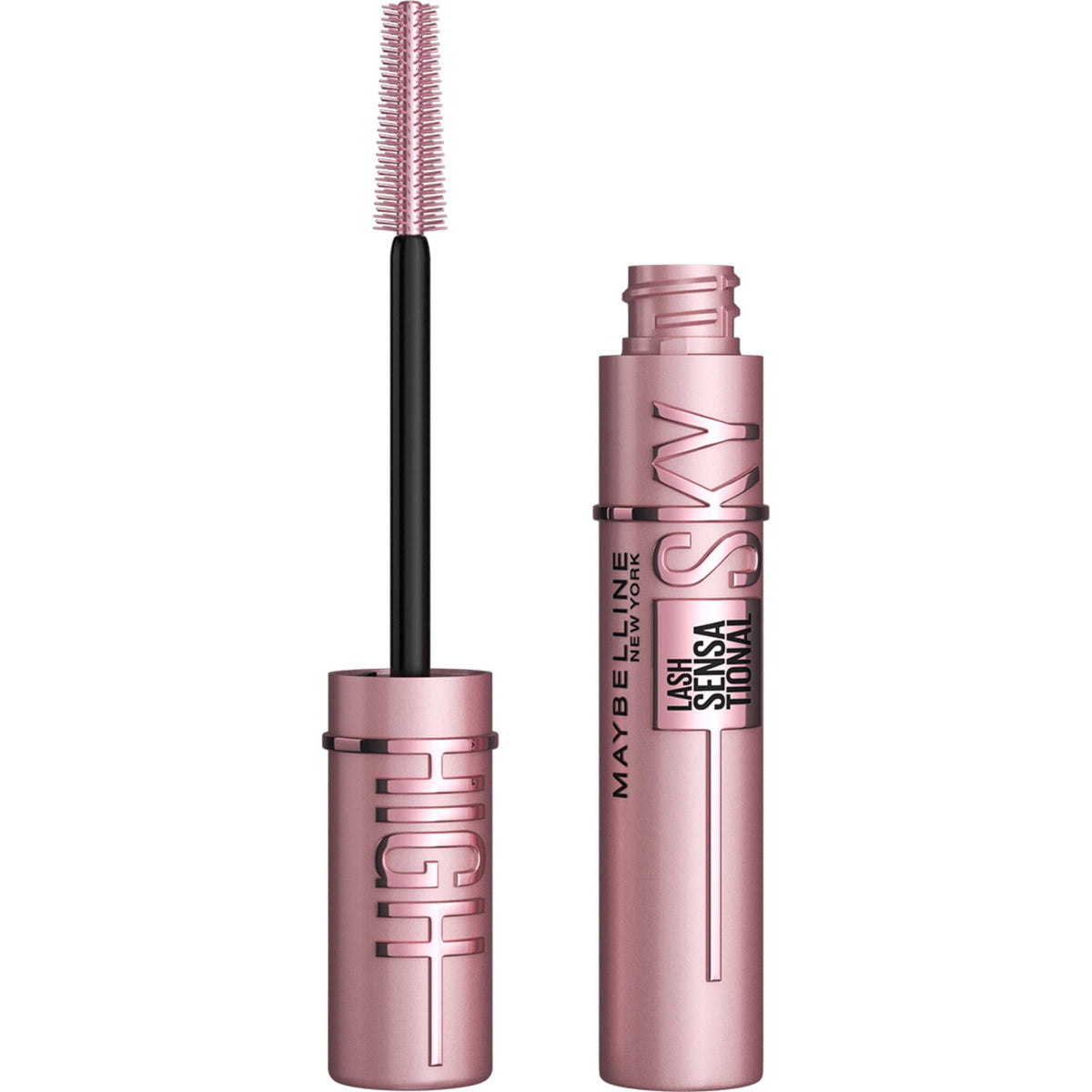 Maybelline New York Lash Sensational Sky High Washable Eyelash Mascara Makeup, Volumizing, Lengthening, Defining, Curling, Multiplying, Buildable Formula, Very Black, 7.2 ml