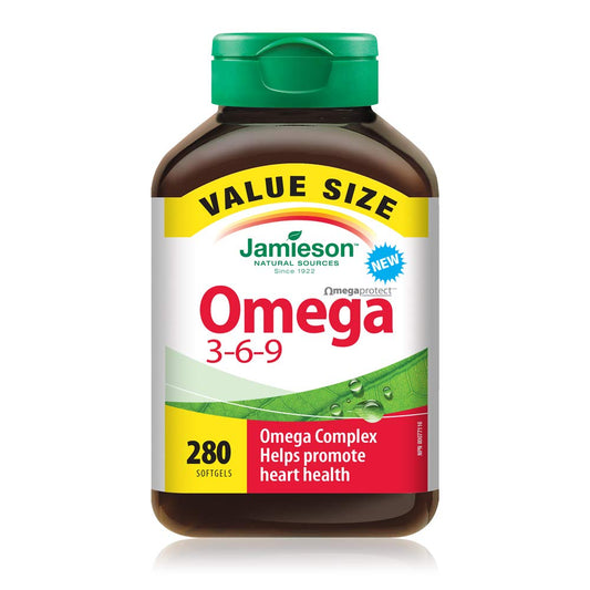 Jamieson Omega 3-6-9 Softgels, 280 softgels Value Pack