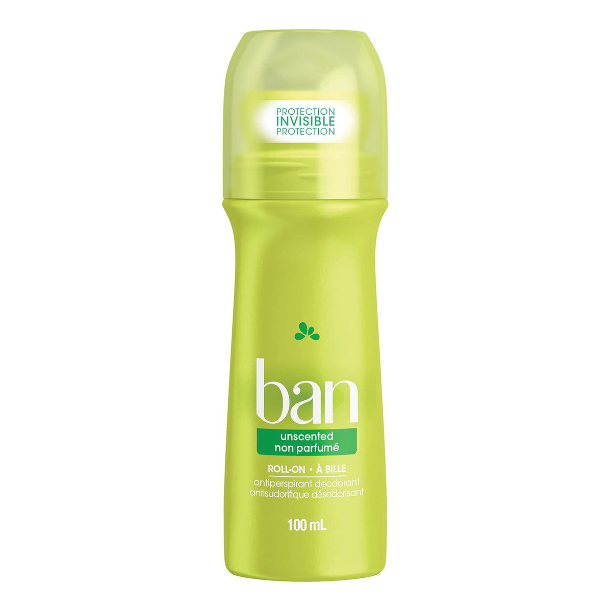 Ban Unscented 24-Hour Roll-on, Antiperspirant Deodorant, 100 Ml | Made in Canada