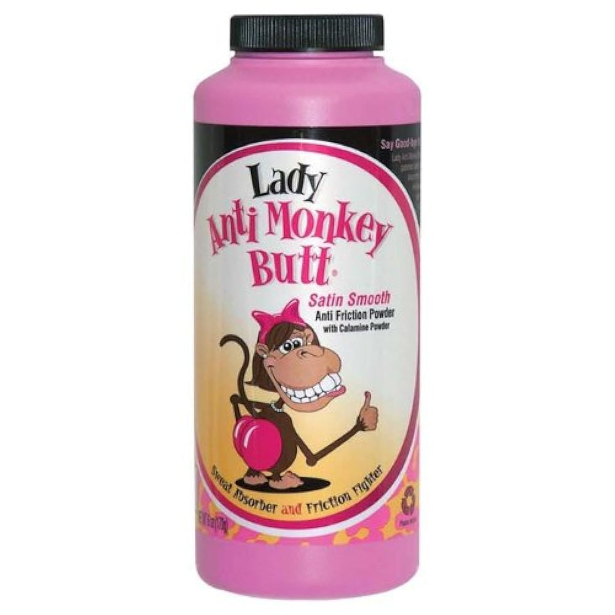 Lady Anti Monkey Butt | Women's Body Powder with Calamine | Prevents Chafing and Absorbs Sweat | Talc Free | 6 Ounces