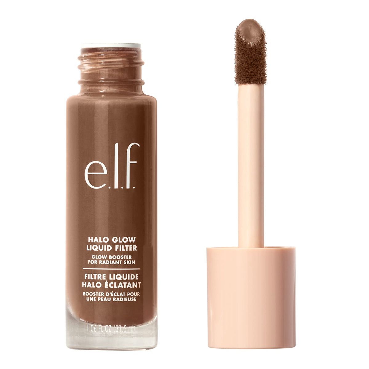 e.l.f. Halo Glow Liquid Filter, Complexion Booster For A Glowing, Soft-Focus Look, Infused With Hyaluronic Acid, Vegan & Cruelty-Free, 8 Rich