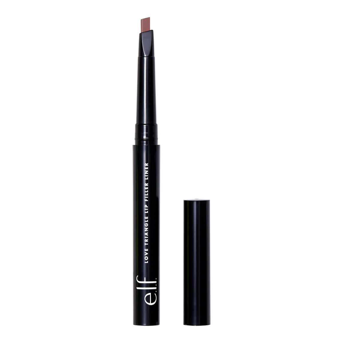 e.l.f. Love Triangle Lip Filler Liner, 2-in-1 Lip Liner Pencil For Sculpting & Filling, Long-Lasting Intense Color, Mauve