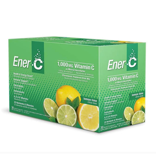 Ener-C Vitamin Drink Mix, Lemon Lime, 1000 Mg, 30 Count