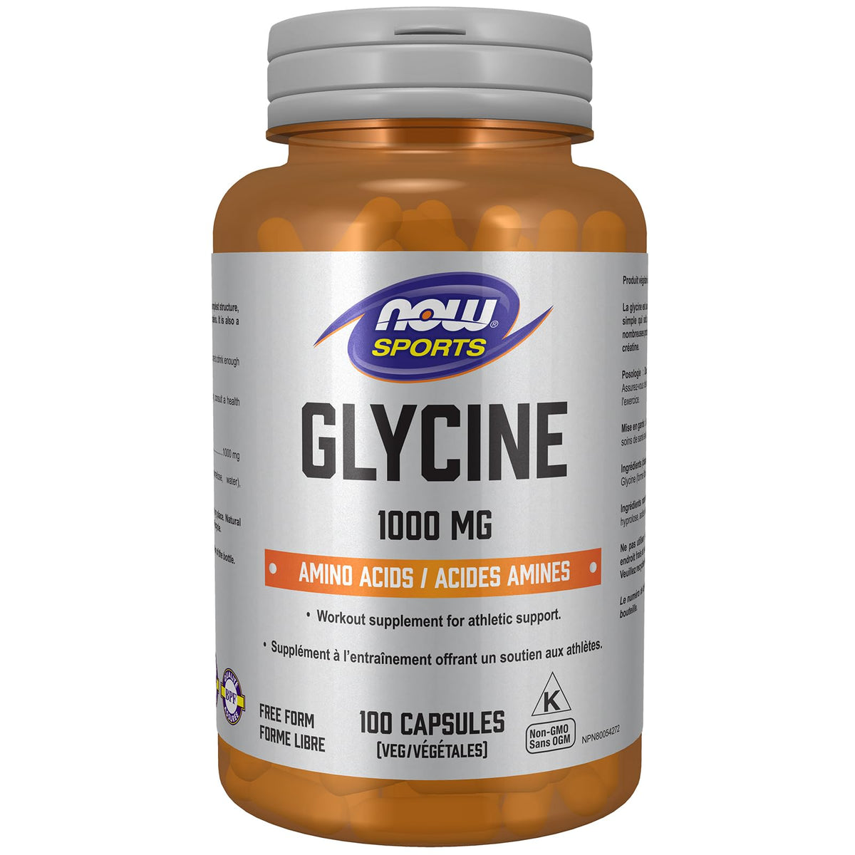 NOW Glycine 1000mg 100vcap 100 count