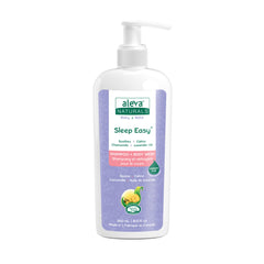 Aleva Naturals Hypoallergenic Sleep Easy Baby Hair and Body Wash for Kids and Toddlers, Plant-Based Organic Aloe Vera Formula with Lavender Scent, Gentle on Eyes and Sensitive Skin - 8 Fl Oz