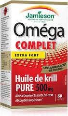 Jamieson Omega Complete Super Krill 500mg 60's 60 Softgels