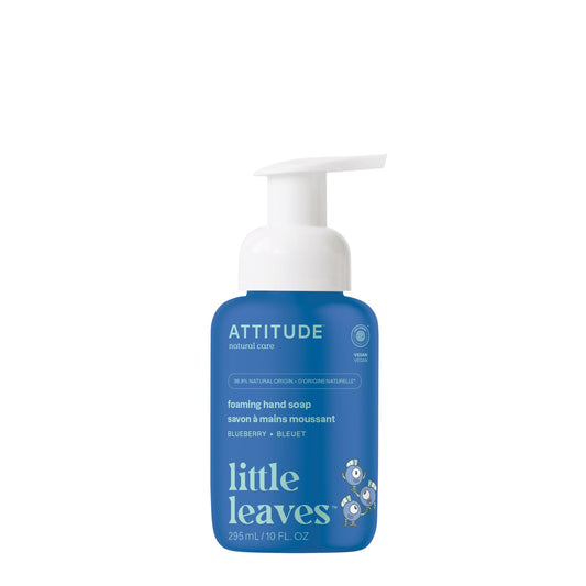 ATTITUDE Foaming Hand Soap for Kids, EWG Verified, Plant- and Mineral-Based Ingredients, Vegan and Cruelty-free, Blueberry, 295 mL