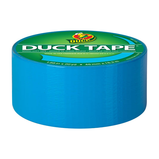 Duck Brand 1311000 Color Duct Tape, Electric Blue, 1.88 Inches x 20 Yards, Single Roll