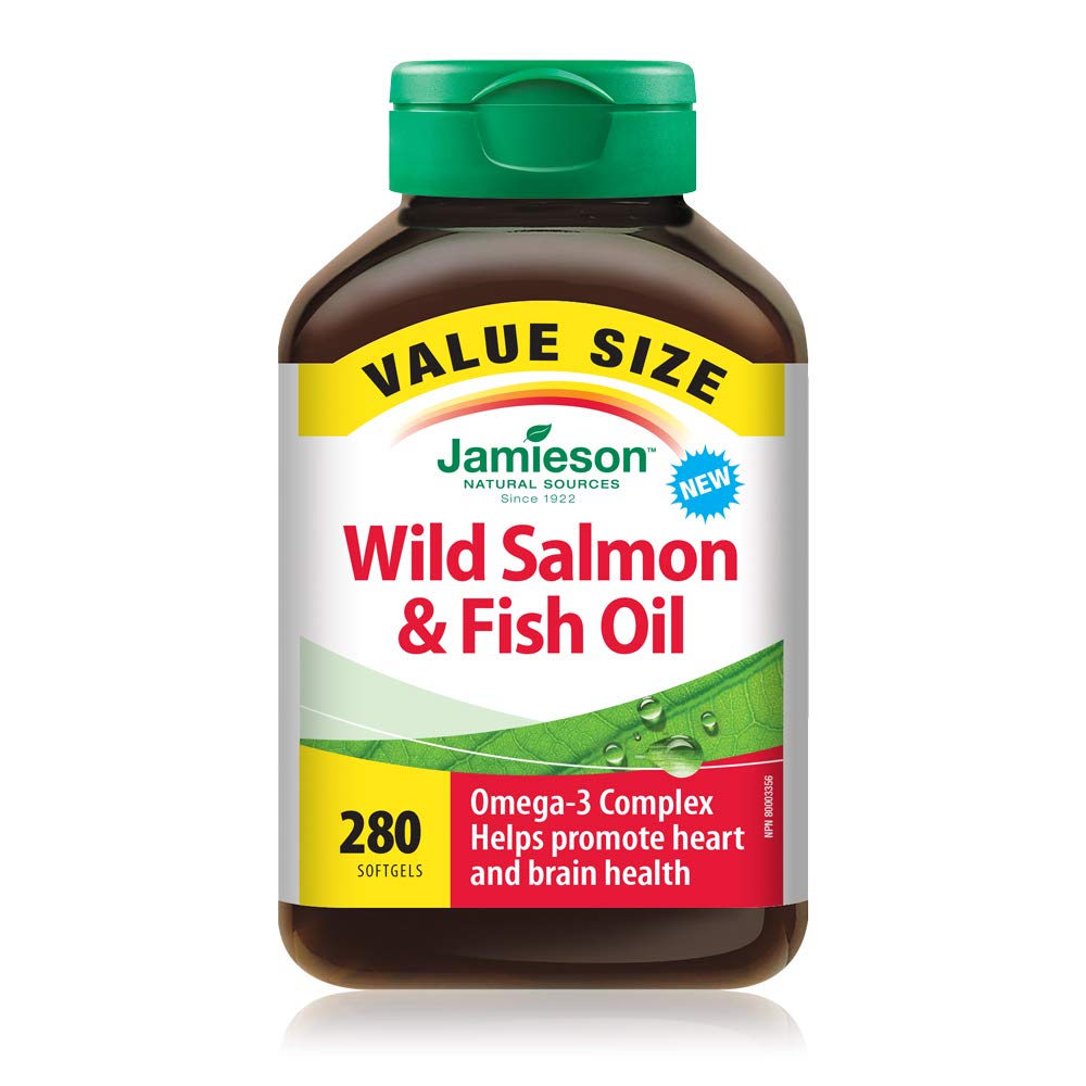 Omega-3 Complex Wild Salmon and Fish Oils 1,000 mg - Value Size