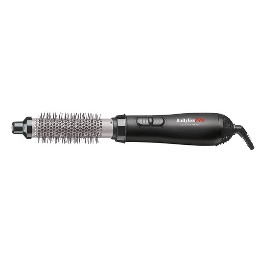 BaBylissPRO Ceramix Xtreme Ceramic Hot Air Styler Blow out Brush for Volume and Waves, 1" barrel