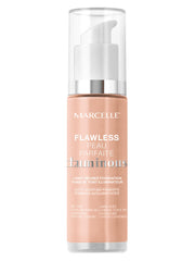 Marcelle Flawless Luminous Light-Infused Foundation, Buff Beige, Medium Coverage, Radiant Finish, Hypoallergenic, Fragrance-Free, Cruelty-Free, Paraben-Free, Non-Comedogenic, Oil-Free, 27 mL