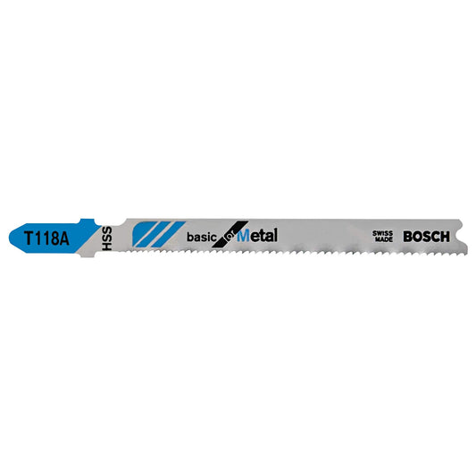 Bosch T118A3 3-Inch 24TPI HSS Bosch Shank Jigsaw Blade, 3 Pack