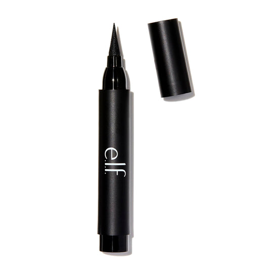 e.l.f. Intense Ink Eyeliner, Quick-drying Eyeliner For Enhancing Your Lash Line, Felt Tip For Complete Precision. Blackest Black