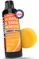 Carfidant Scratch and Swirl Remover - Car Scratch Remover for Vehilces Paint - Polishing Compound for Cars with Buffer Pad - Cutting Compound Paint Restorer Kit