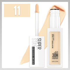 Maybelline New York Longwear Liquid Concealer, Up to 30HR Wear, Shade 11, 10 ml