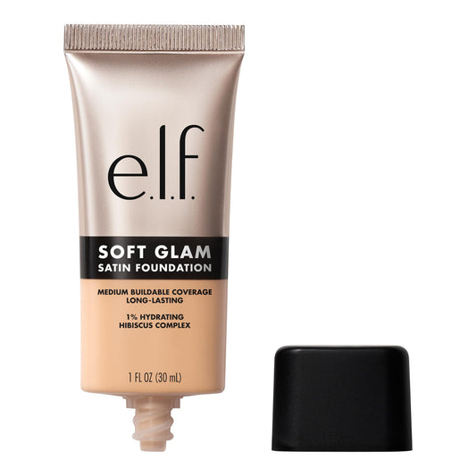 e.l.f. Soft Glam Foundation, Medium Coverage, Long-Lasting & Buildable Foundation For A Smooth, Satin Finish, Vegan & Cruelty-Free, 23 Light Cool