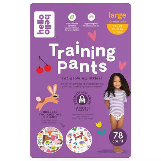 Hello Bello Training Pants Club Box, Sugar Rush and Tea Time, 3T-4T, 78 Count