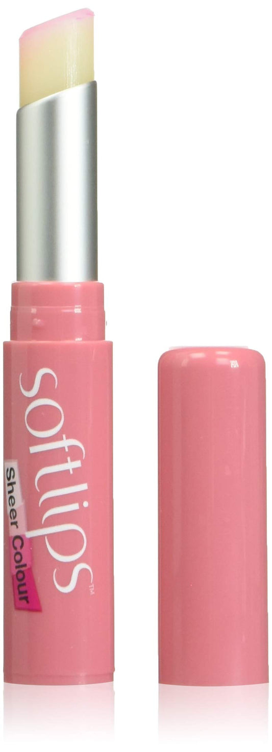 Softlips Sheer Colour Changing Lip Balm Strawberry, Argan Oil and Beeswax, 2g