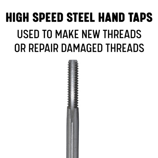 Drill America DWT Series Qualtech High-Speed Steel Hand Threading Tap, Uncoated (Bright) Finish, Round with Square End Shank, Bottoming Chamfer, M20 x 1.5 Size (Pack of 1)