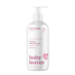 ATTITUDE Baby Lotion, EWG Verified Moisturizer, Dermatologically Tested Moisturizing Cream, Vegan and Cruelty-Free, Unscented, 473 mL