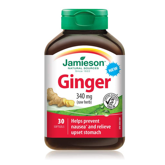 Jamieson Ginger 340 mg - Gluten-Free