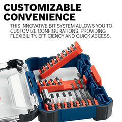 Bosch CCSV208 8Piece Impact Tough Phillips, Square & Torx 2 In. Power Bits with Clip for Custom Case System