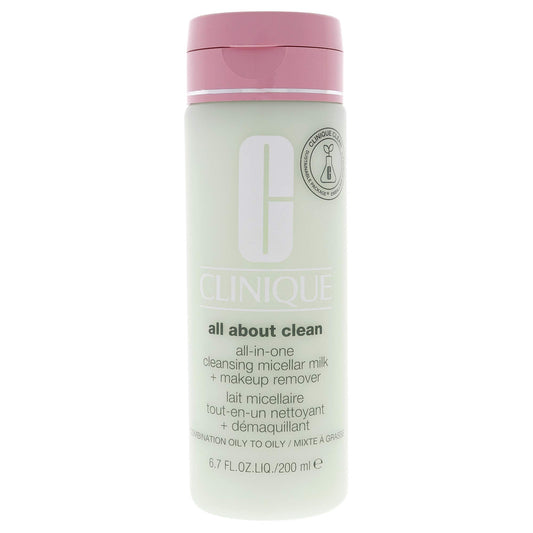 Clinique All About Clean All-In-One Cleansing Micellar Milk and Makeu Women Cleanser 6.7 oz