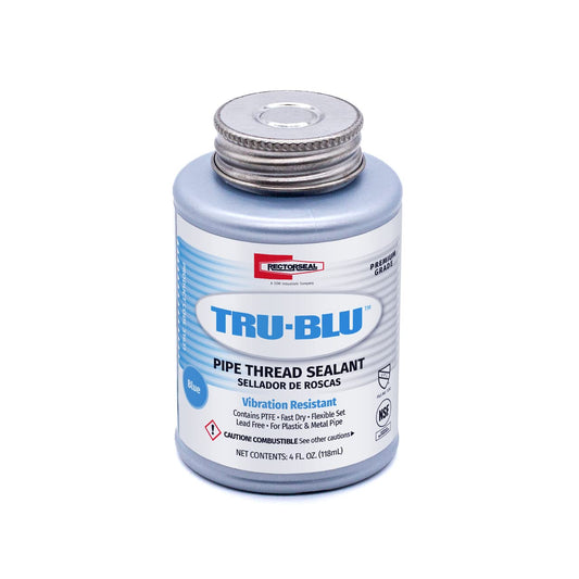 Rectorseal 31631 1/4 Pint Brush Top Tru-Blu Pipe Thread Sealant