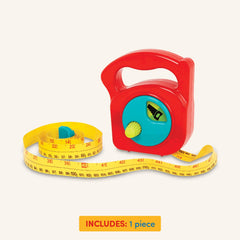 Battat – Toy Measuring Tape – Working Reel & Easy-Hold Handle – Tool Discovery Carousel – Metric & Imperial Units – 2 Years + – Big Tape Measure