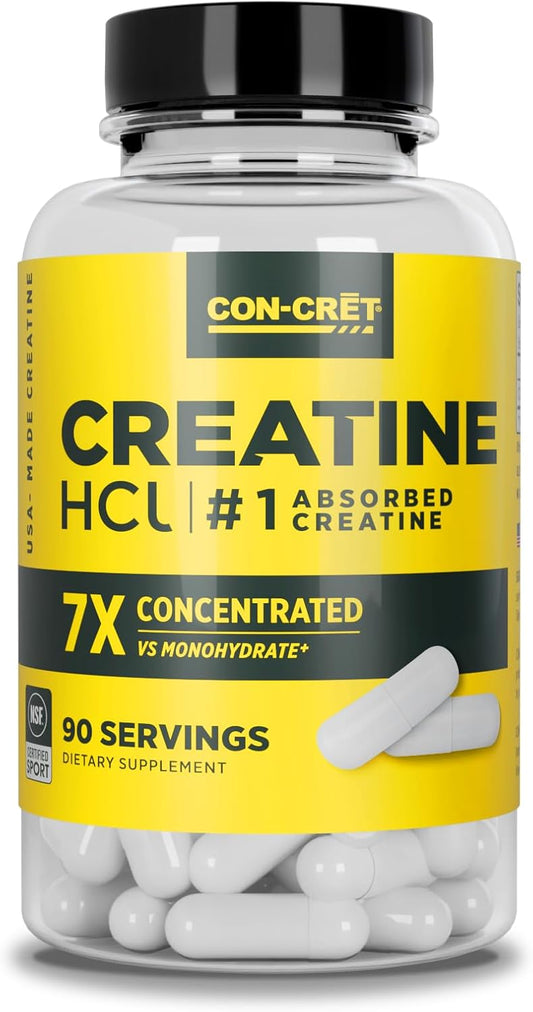 CON-CRET Creatine HCl - Capsules 72ct