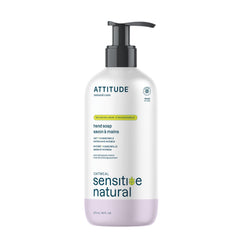 ATTITUDE Hand Soap for Sensitive Skin with Oat and Chamomile, Made in Canada, EWG Verified, Dermatologically Tested, Vegan, 473 mL