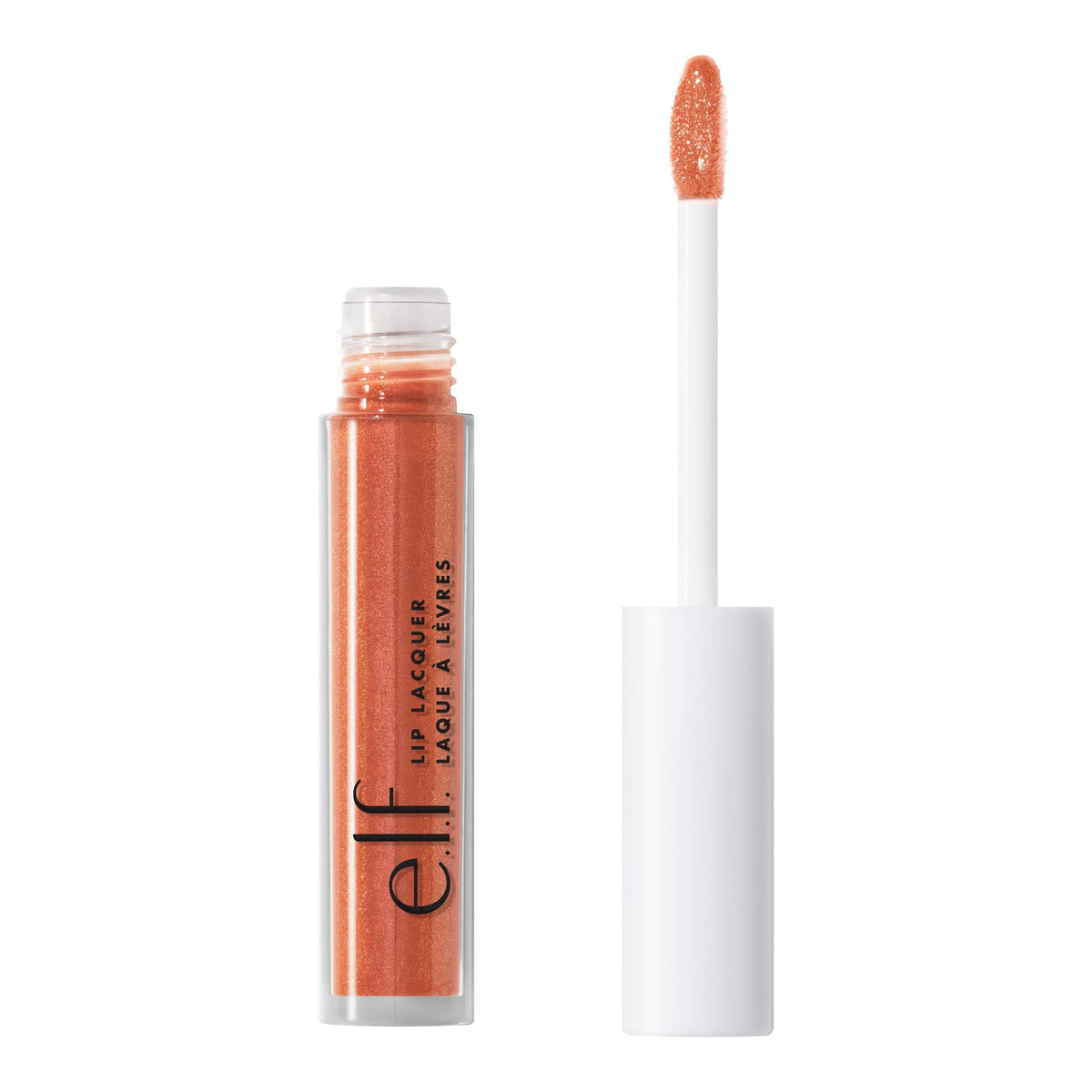 e.l.f. Lip Lacquer, Nourishing, Non-Sticky Ultra-Shine Lip Gloss With Sheer colour, Infused With Vitamins A & E, Vegan & Cruelty-Free, Mauve Glitz