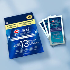 Crest 3D White Whitestrips Professional Effects, At-Home Teeth Whitening Kit, 13 Levels Whiter, 22 Treatments