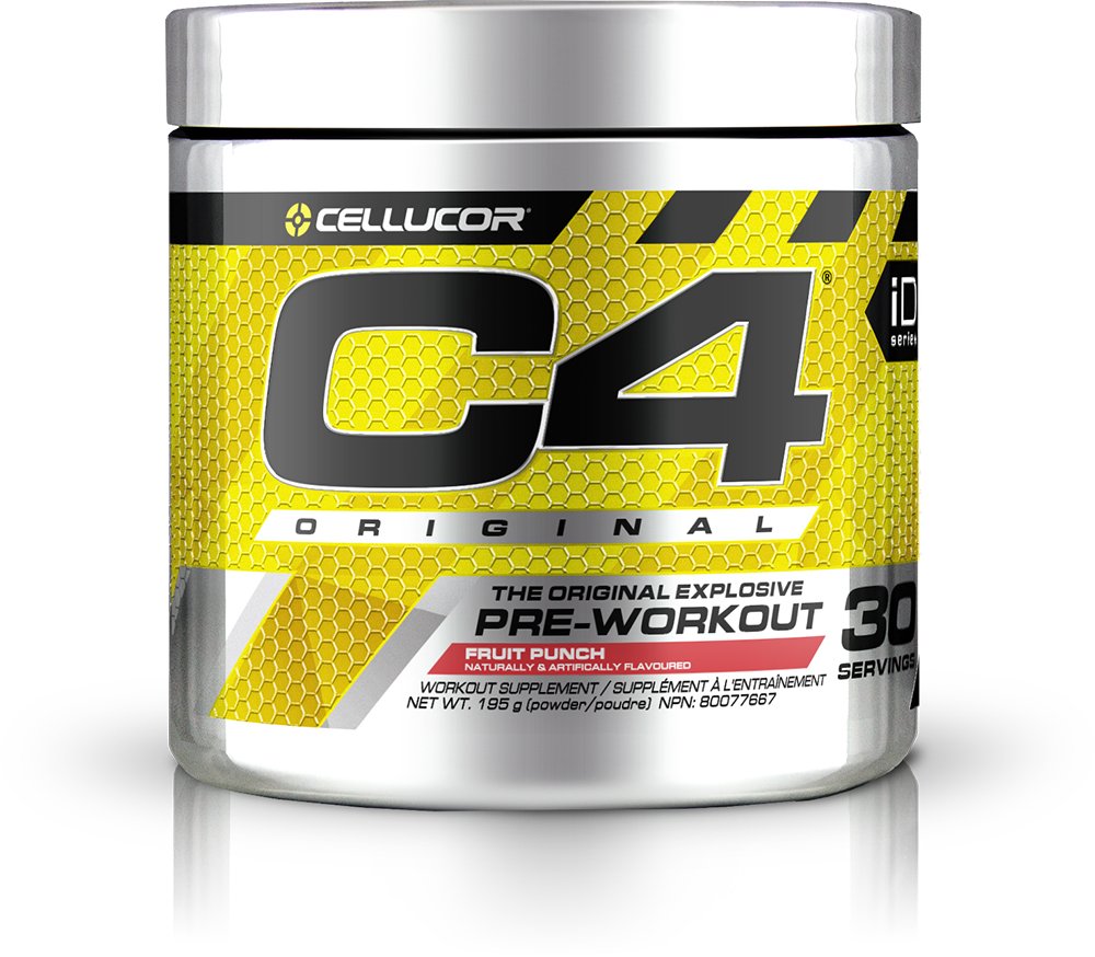 Cellucor C4 Original Pre Workout Powder, Energy Drink Supplement with Creatine & Beta Alanine, Fruit Punch, 30 Servings